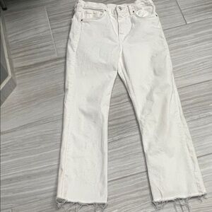 White Women's Straight-Leg Jeans